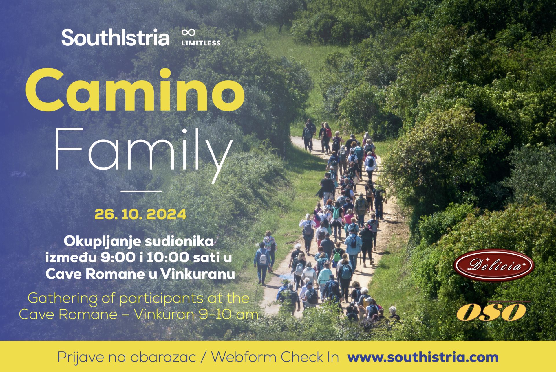 Otvorene prijave za organizirano besplatno Camino family pješačenje u subotu 26. listopada 2024.